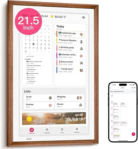 Best Digital Calendars 2025 – Organize Your Life, Home & Work Easily 12 BIGASUO 21.5 Inch