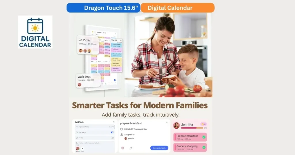 Dragon Touch 15.6-Inch Digital Calendar Review - Buyer's Guide 4 Dragon Touch 15.6 inch