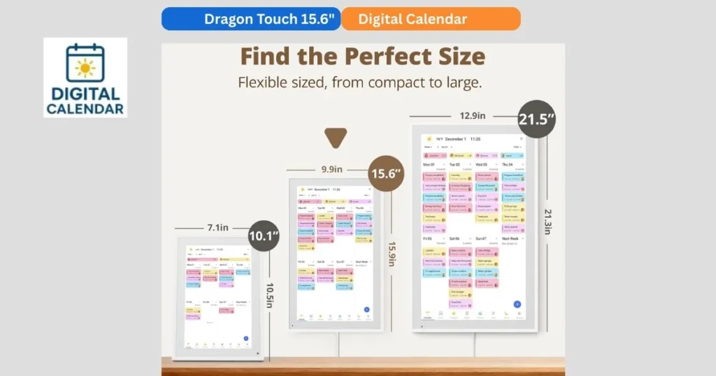 Dragon Touch 15.6-Inch Digital Calendar Review - Buyer's Guide 3 Dragon Touch 15.6 inch
