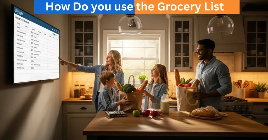How Do you use the Grocery List in the Skylight Mobile App? 2 How Do you use the Grocery List