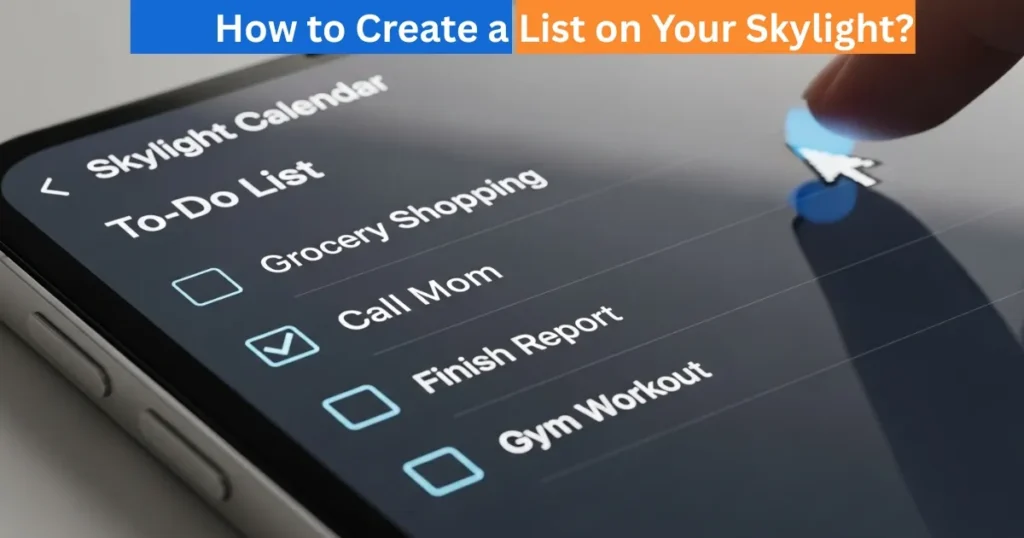 How to Create a List on Your Skylight Calendar? 2 How to Create a List