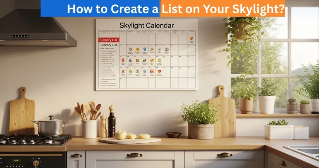 How to Create a List on Your Skylight Calendar? 1 How to Create a List