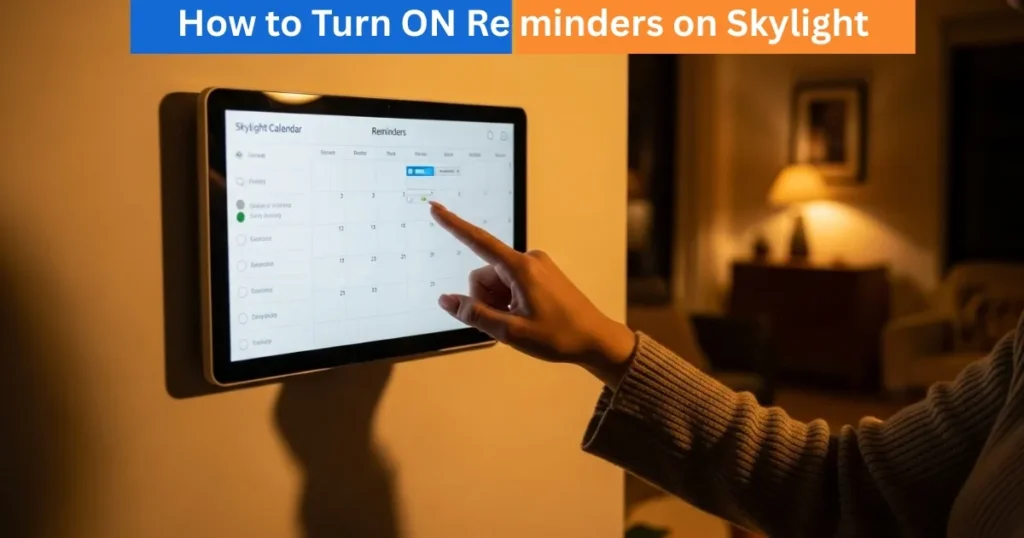 How to Turn ON Reminders on Skylight Calendar? 2 How to Turn ON Reminders on Skylight