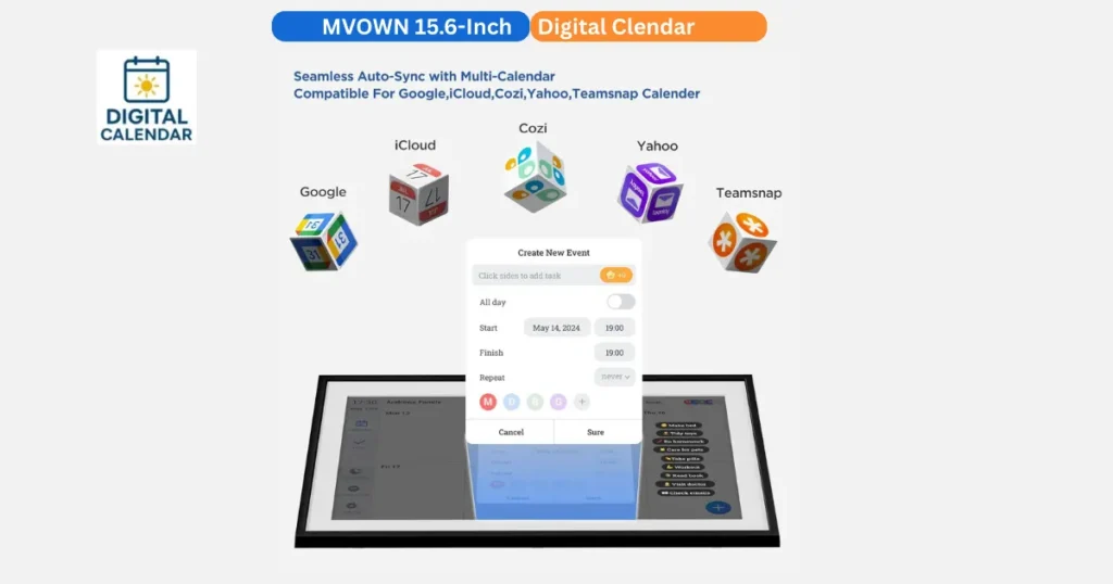 MVOWN 15.6-Inch caledar