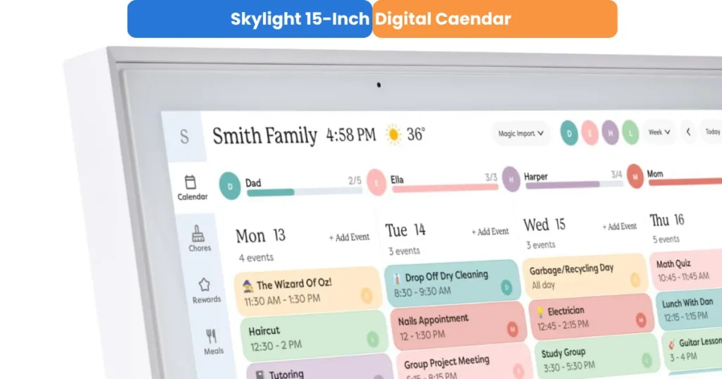 Skylight 15-inch digital calendar