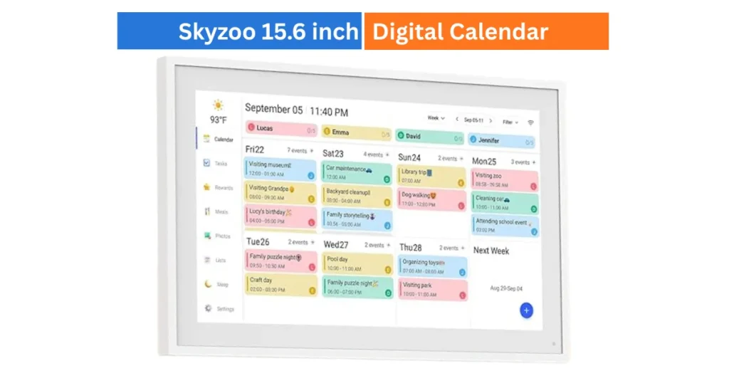 Skyzoo 15.6 Inch Digital Calendar Review - Buyer's Guide 3 Skyzoo 15.6 Inch