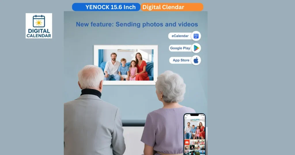 YENOCK 15.6 Inch digital calendar