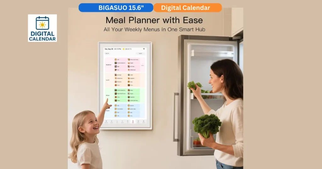 BIGASUO 15.6 Inch digital calendar