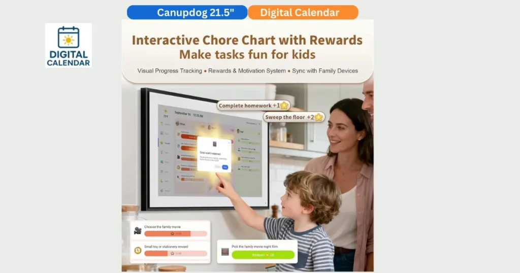 Canupdog 21.5 inch digital calendar