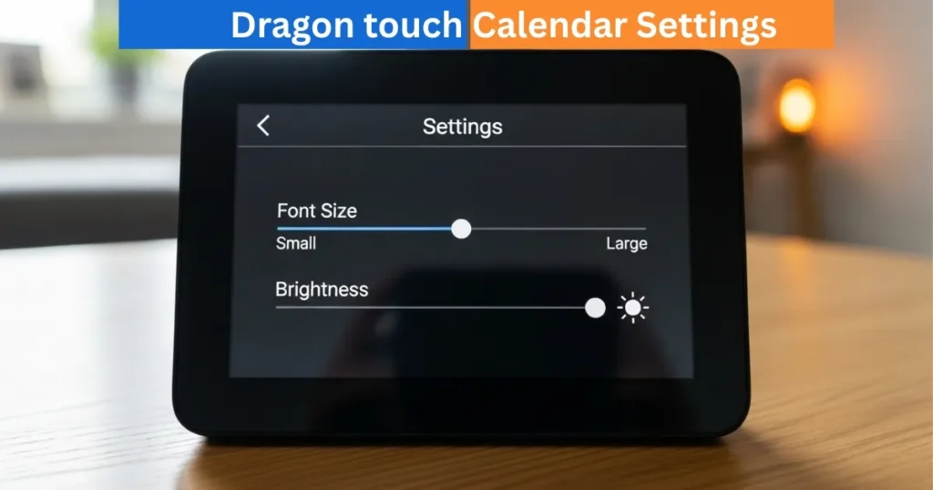 Introduction of Dragon touch Calendar Settings Function 1 Dragon touch Calendar Settings