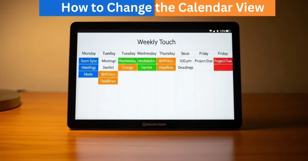 How to Change-the Calendar View