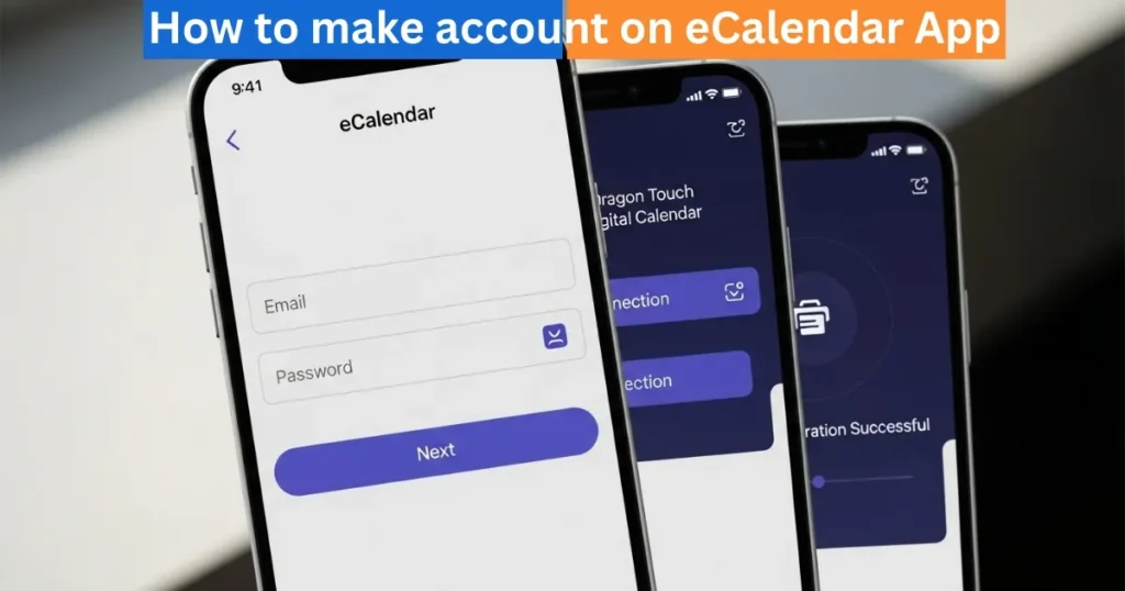 How- to make an account on eCalendar App