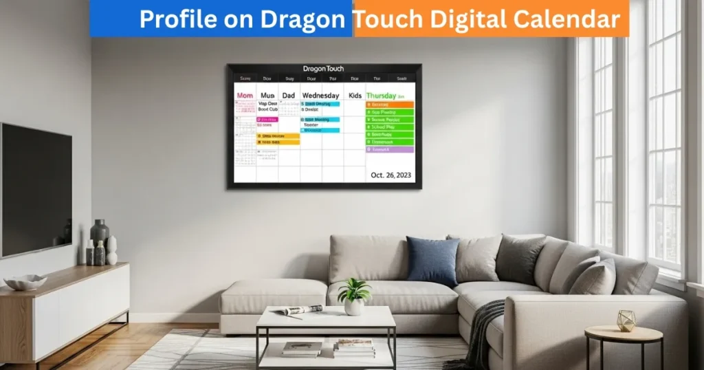 How to Set Category or Profile on Dragon Touch Digital Calendar? 1 Profile on Dragon-Touch Digital Calendar