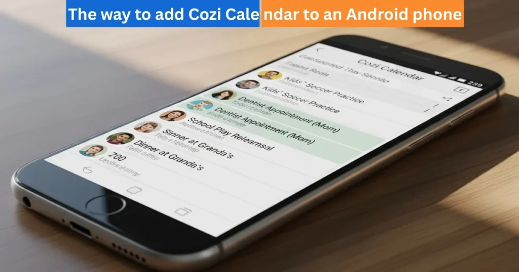 The way to add Cozi Calendar to an Android phone. 1 The way to add Cozi Calendar to an Android phones