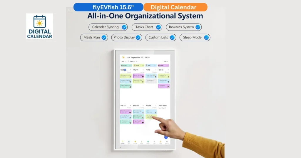 flyEVfish 15.6 inch digi calendar