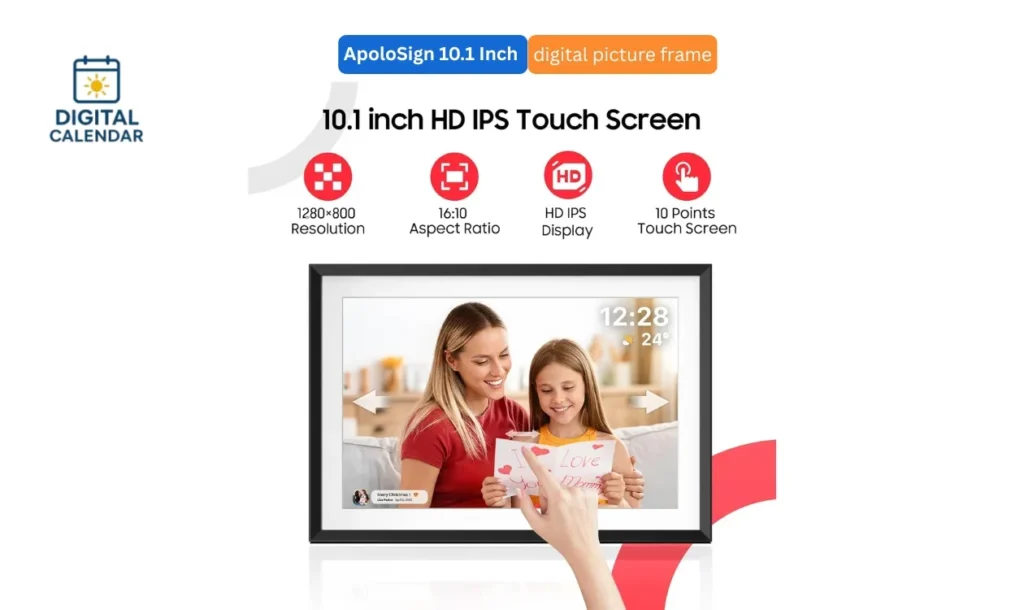 ApoloSign 10.1 inch digital picture frame