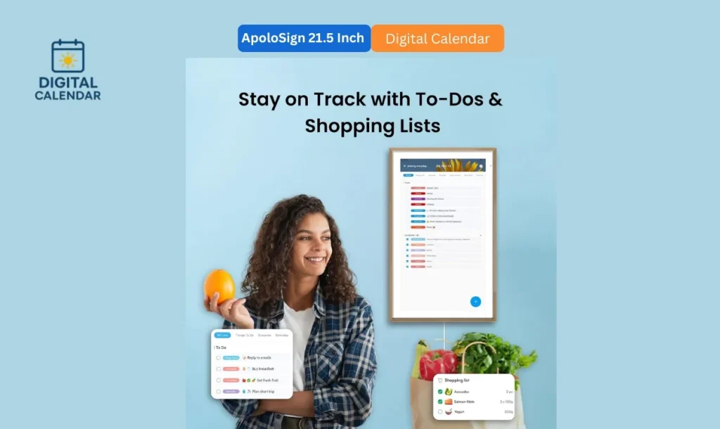 ApoloSign 21.5 inch Digital Calendar