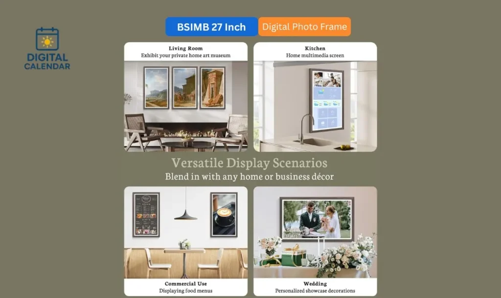 BSIMB 27-Inch Large Digital Picture Frame