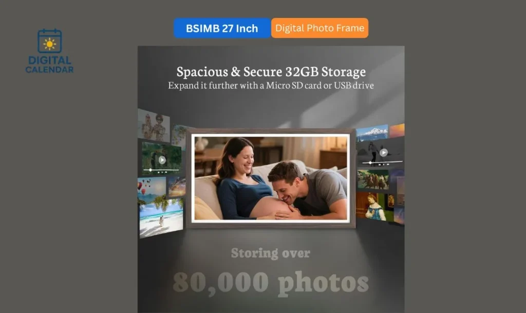 BSIMB 27-Inch Large Digital Picture Frame