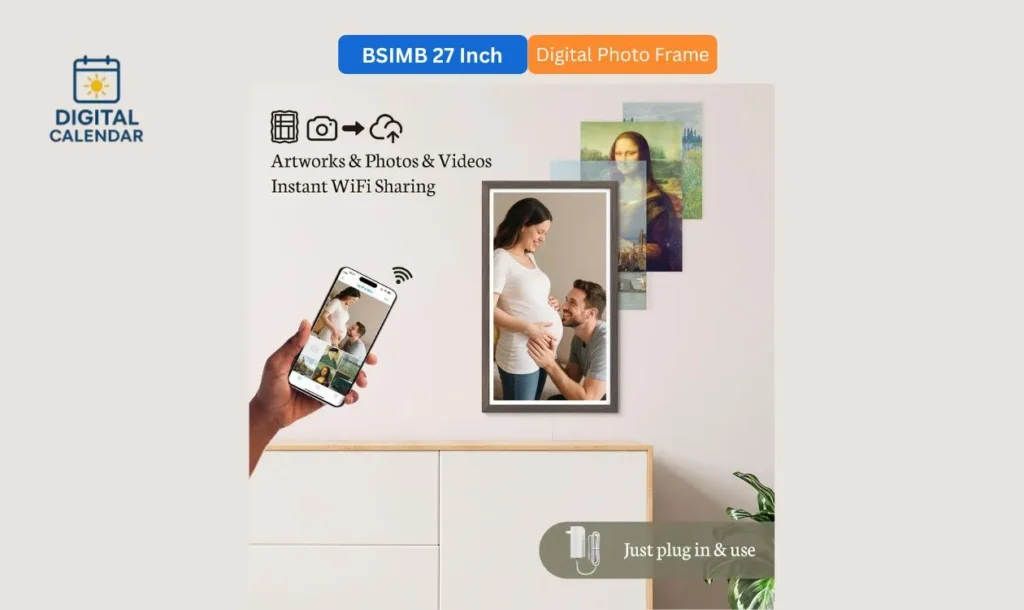 BSIMB 27-Inch Large Digital Picture Frame