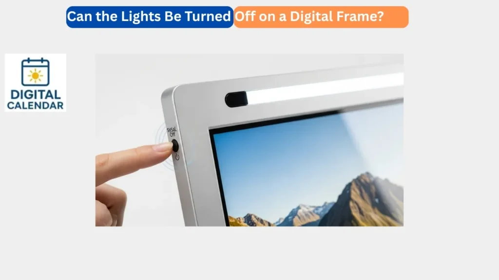 Can the Lights Be Turned Off on a Digital Frame