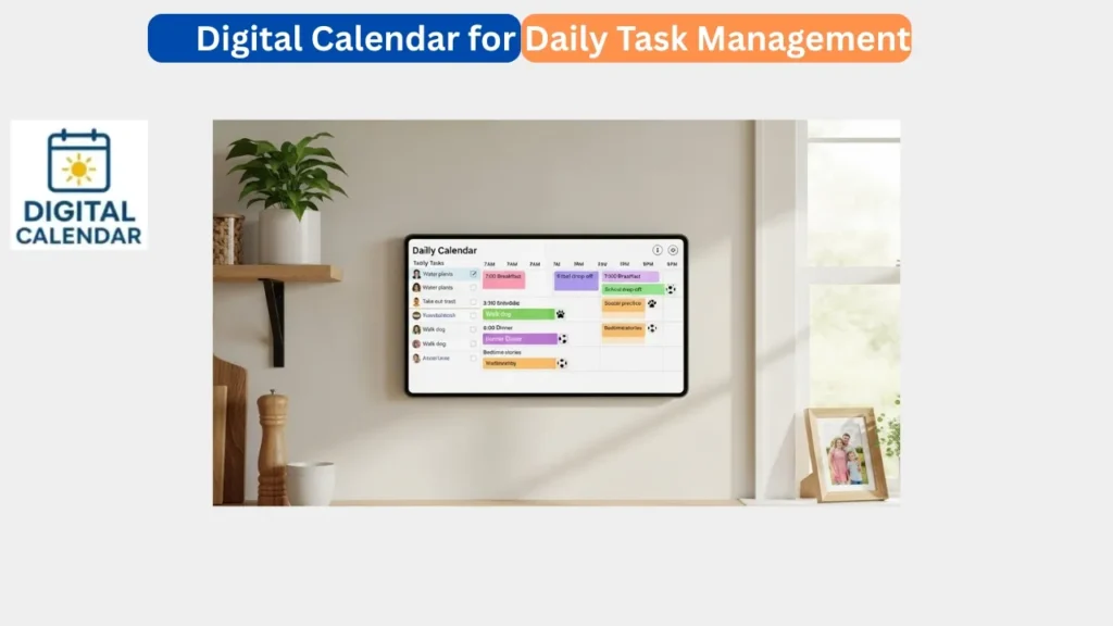 Digital Calendar for Daily Task Management