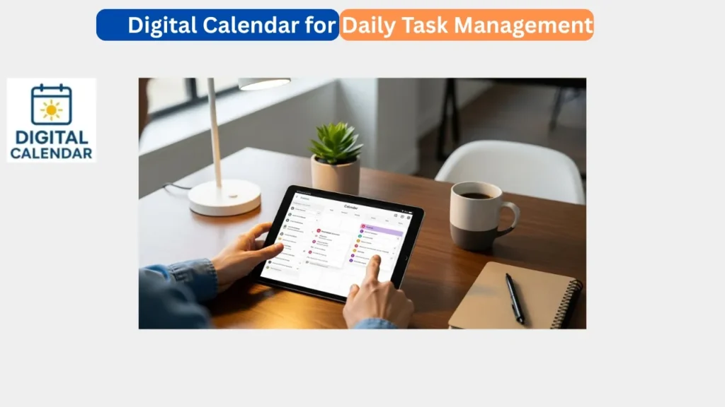 Digital Calendar for Daily Task Management