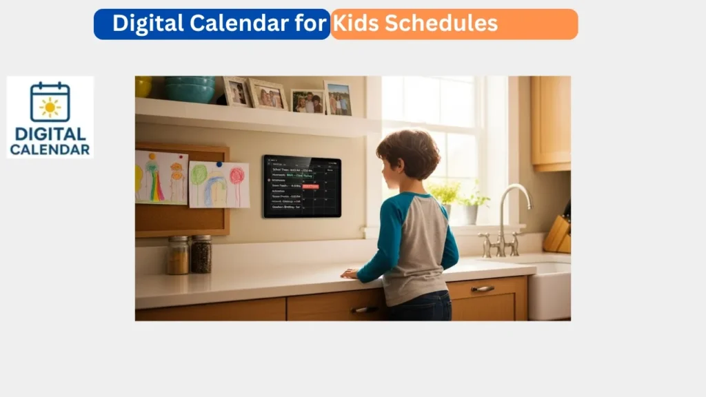 Digital Calendar for Kids Schedules