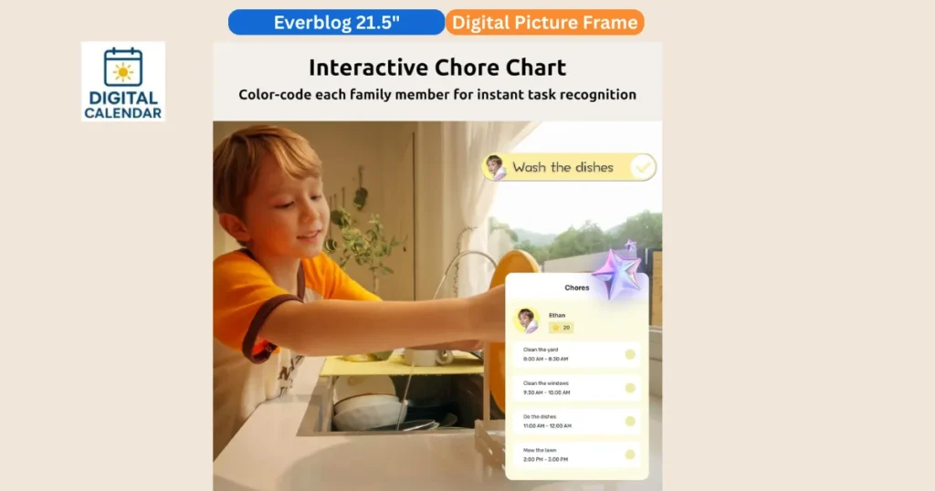 Everblog 21.5 inch Digital Calendar – Full Personal Review 9 Everblog 21.5 inch Digital Calendar