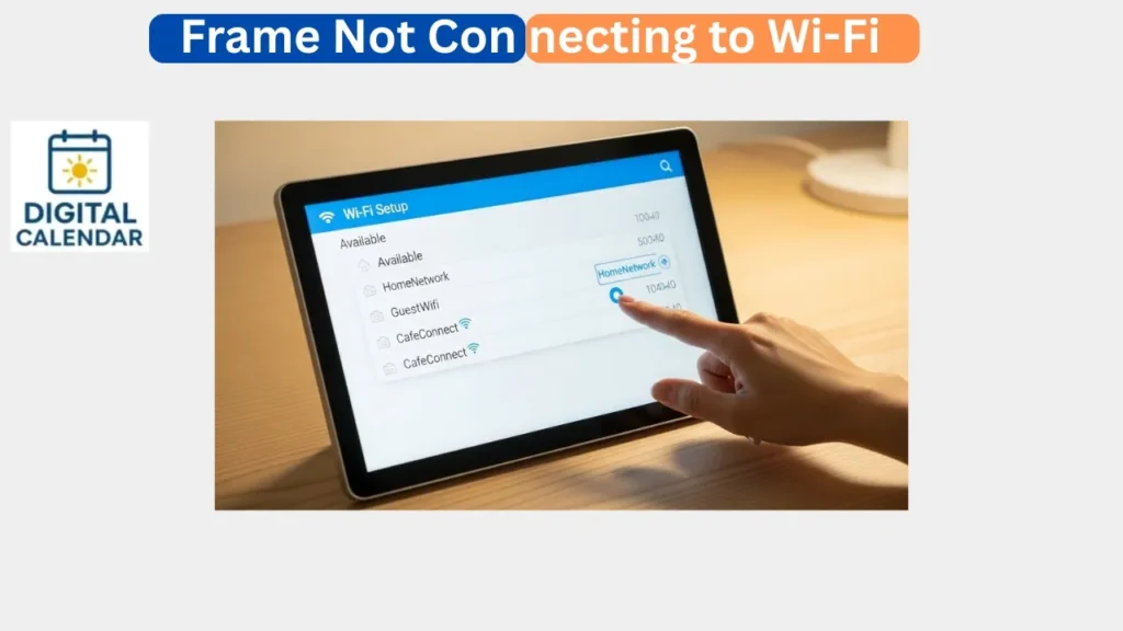 Frame Not Connecting to Wi-Fi