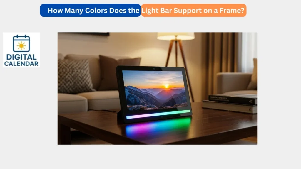 How Many Colors Does the Light Bar Support on a Frame