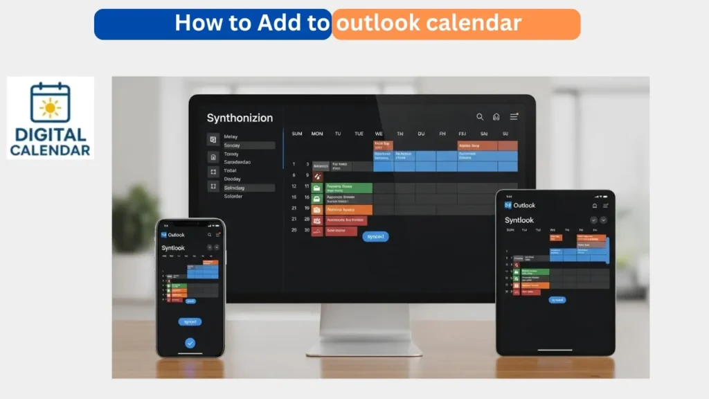 How to Add to outlook calendar