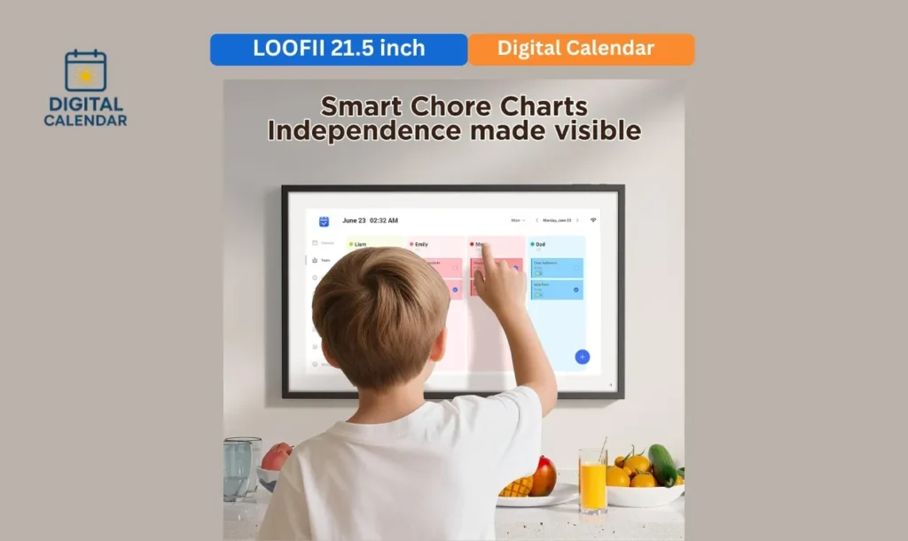 LOOFII 21.5 Inch Digital Calendar