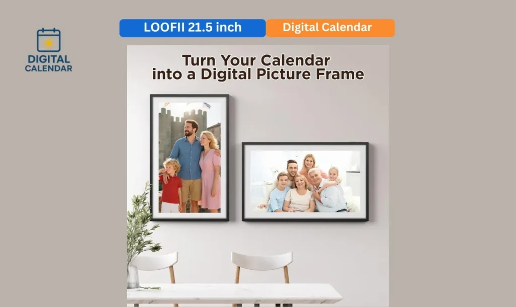 LOOFII 21.5 Inch Digital Calendar
