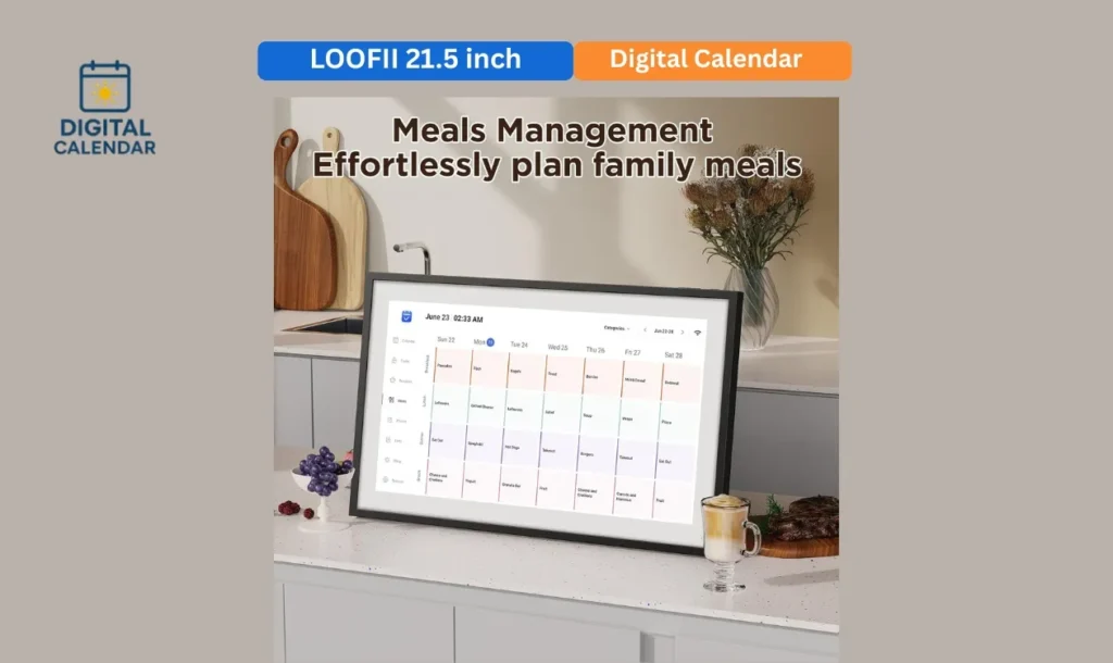 LOOFII 21.5 Inch Digital Calendar