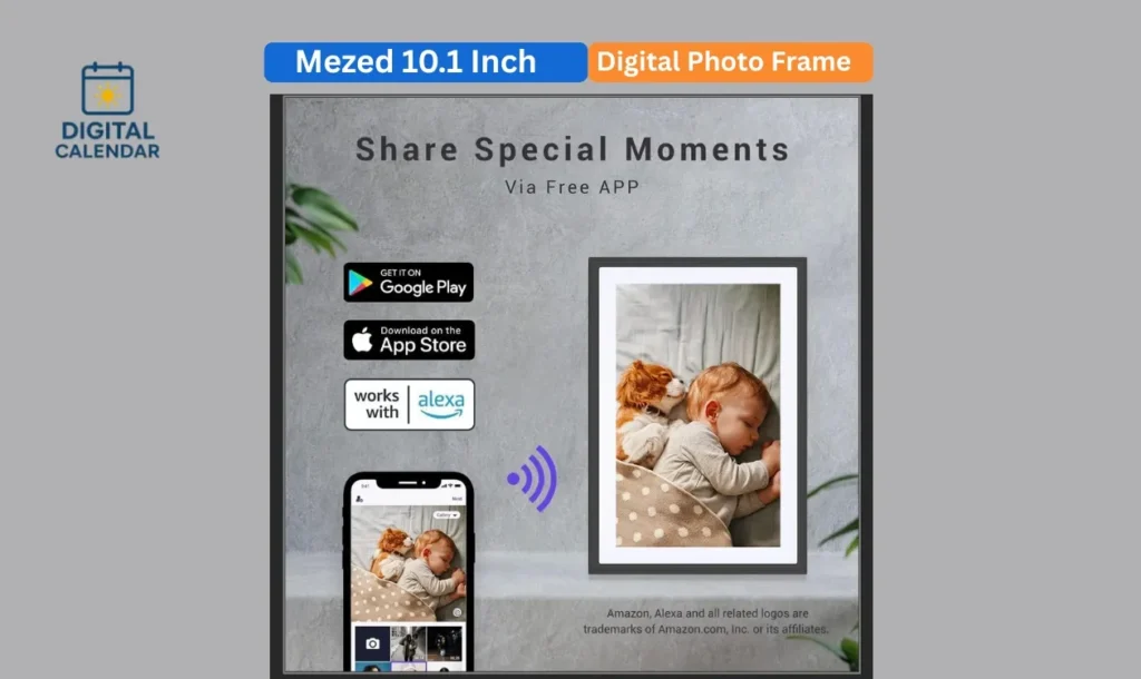 Mezed 10.1 Inch Digital Photo Frame
