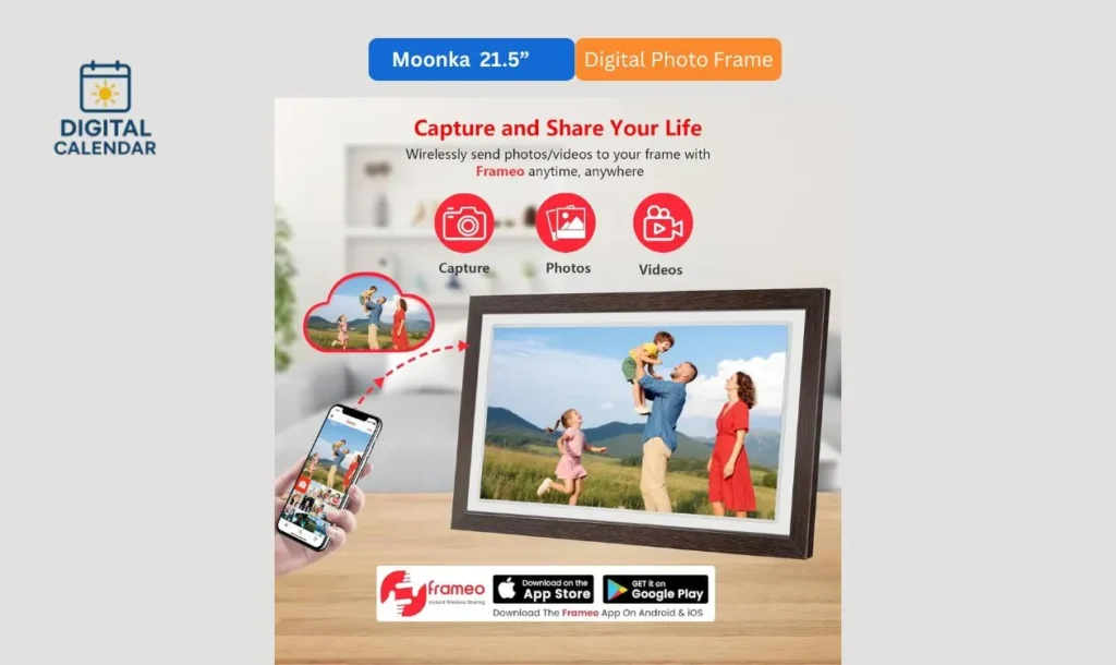 Moonka 21.5-Inch Digital Photo Frame 64GB Review 7 Moonka FRAMEO