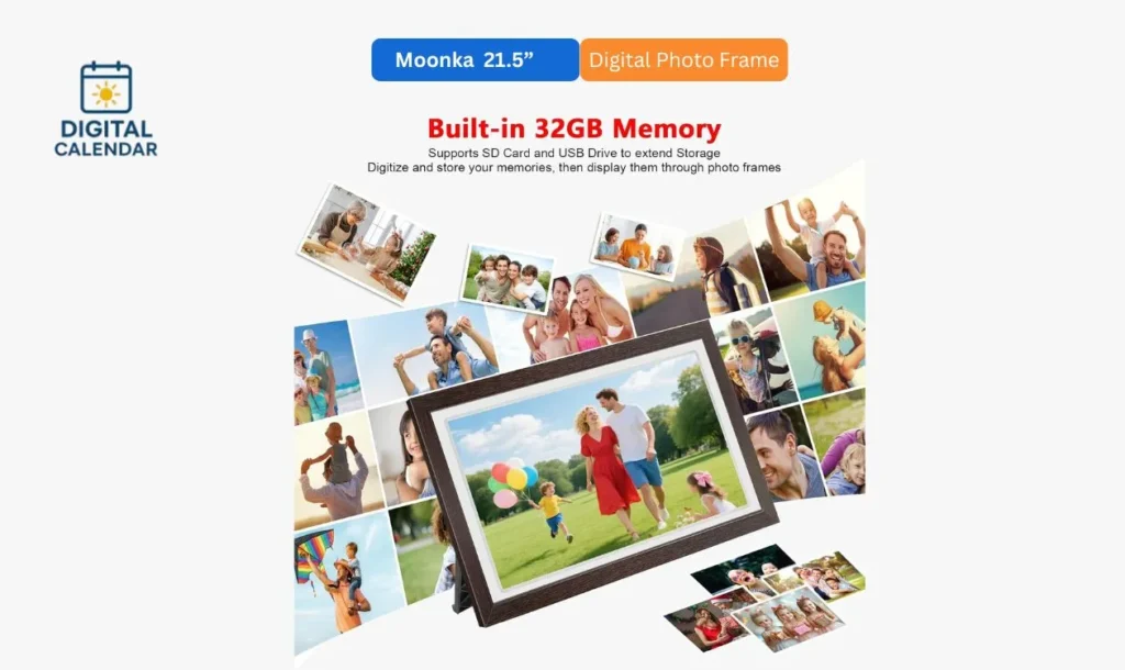 Moonka 21.5-Inch Digital Photo Frame 64GB Review 8 Moonka FRAMEO