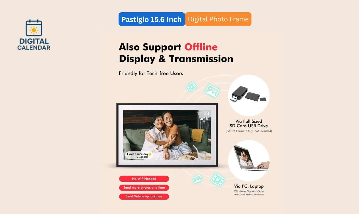 Pastigio 15.6 Inch Digital Photo Frame