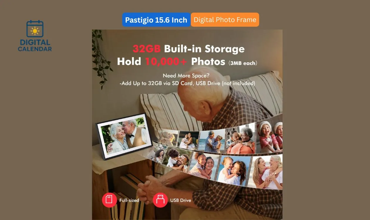 Pastigio 15.6 Inch Digital Photo Frame