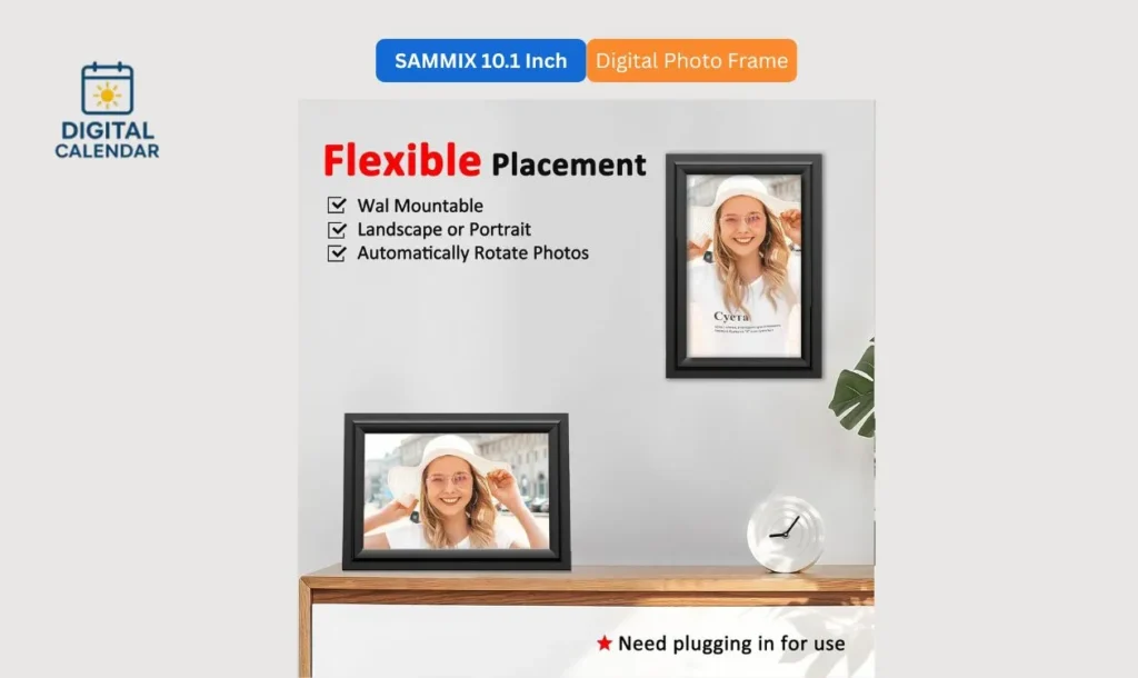 SAMMIX 10.1 Inch Digital Picture Frame