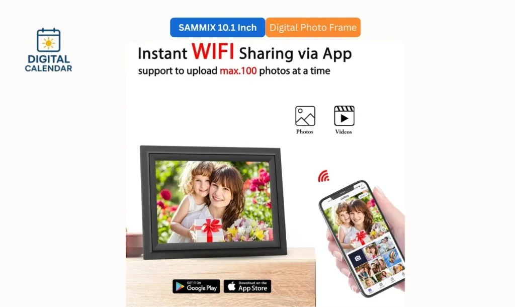 SAMMIX 10.1 Inch Digital Picture Frame