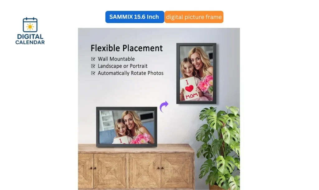 SAMMIX 15.6 Inch Digital Picture Frame