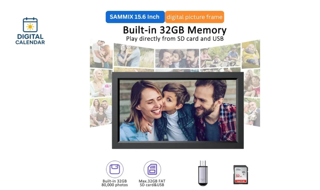 SAMMIX 15.6 Inch Digital Picture Frame