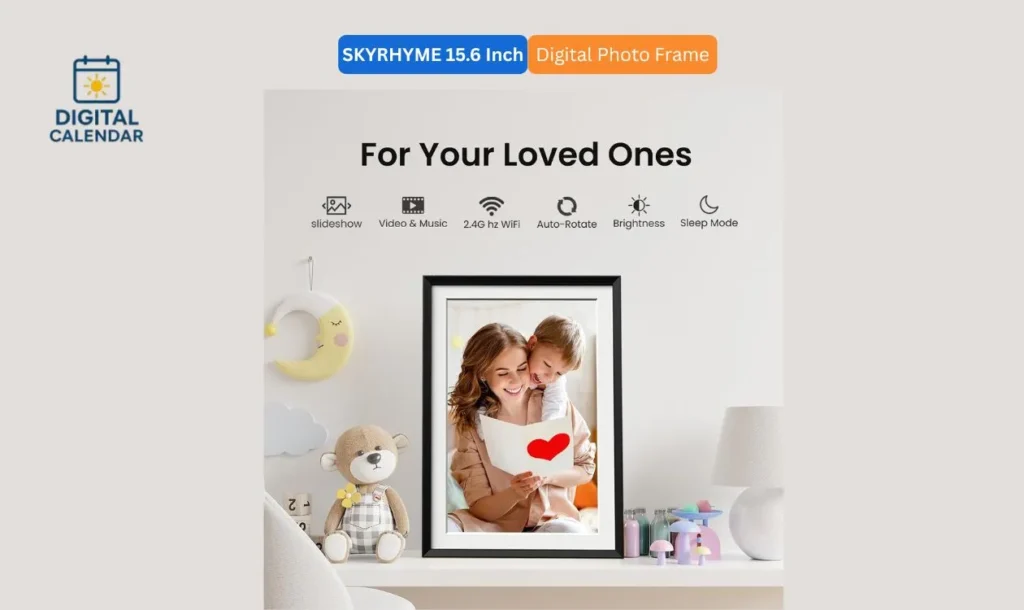 SKYRHYME 15.6 Digital WiFi Photo Frame