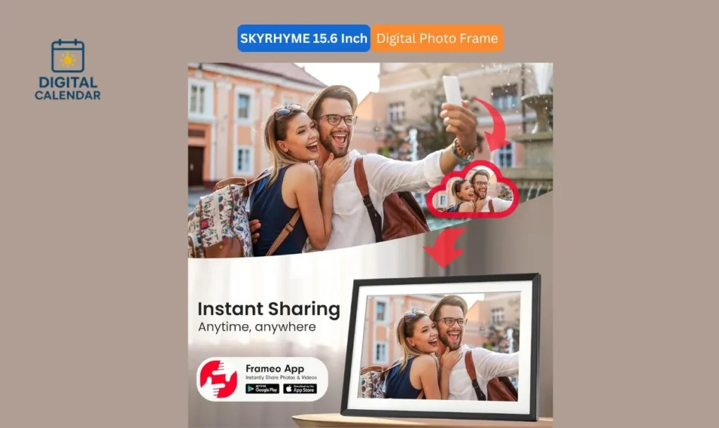 SKYRHYME 15.6 Digital WiFi Photo Frame