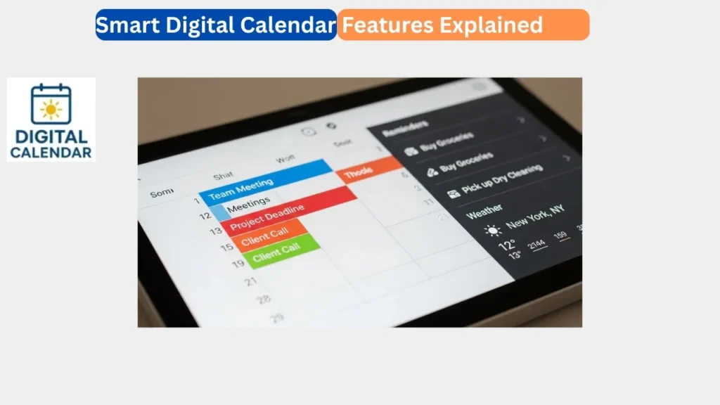 Smart Digital Calendar Features Explained