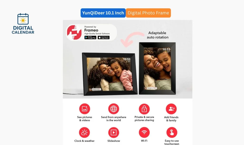 YunQiDeer 10.1 Inch Picture Frame