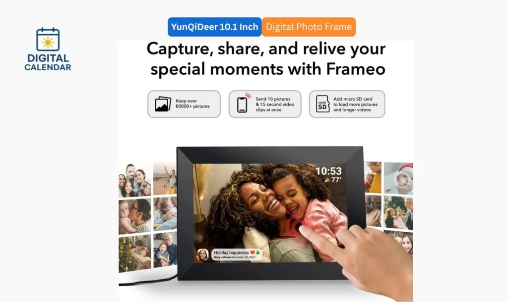 YunQiDeer 10.1 Inch Picture Frame