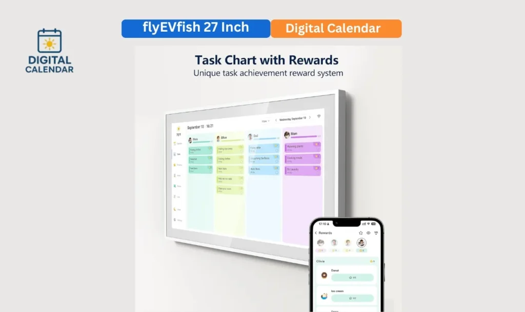 flyEVfish 27 Inch Digital Calendar – Full Review 5 flyEVfish 27 Inch Digital Calendar
